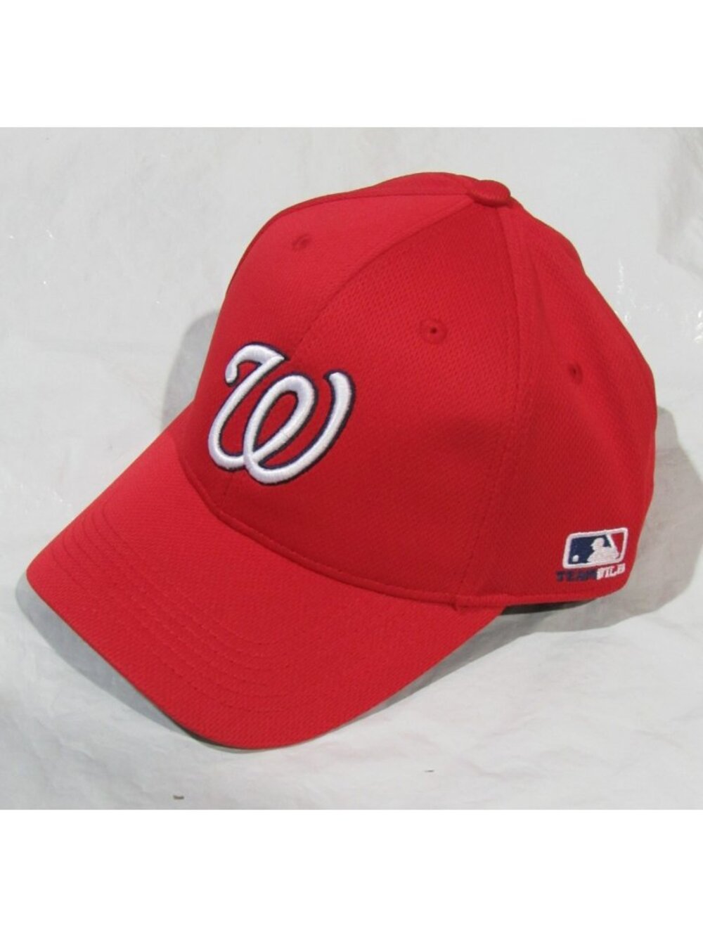 Washington Nationals Raised Replica Mesh Red Baseball Hat Cap Style 350 Adult